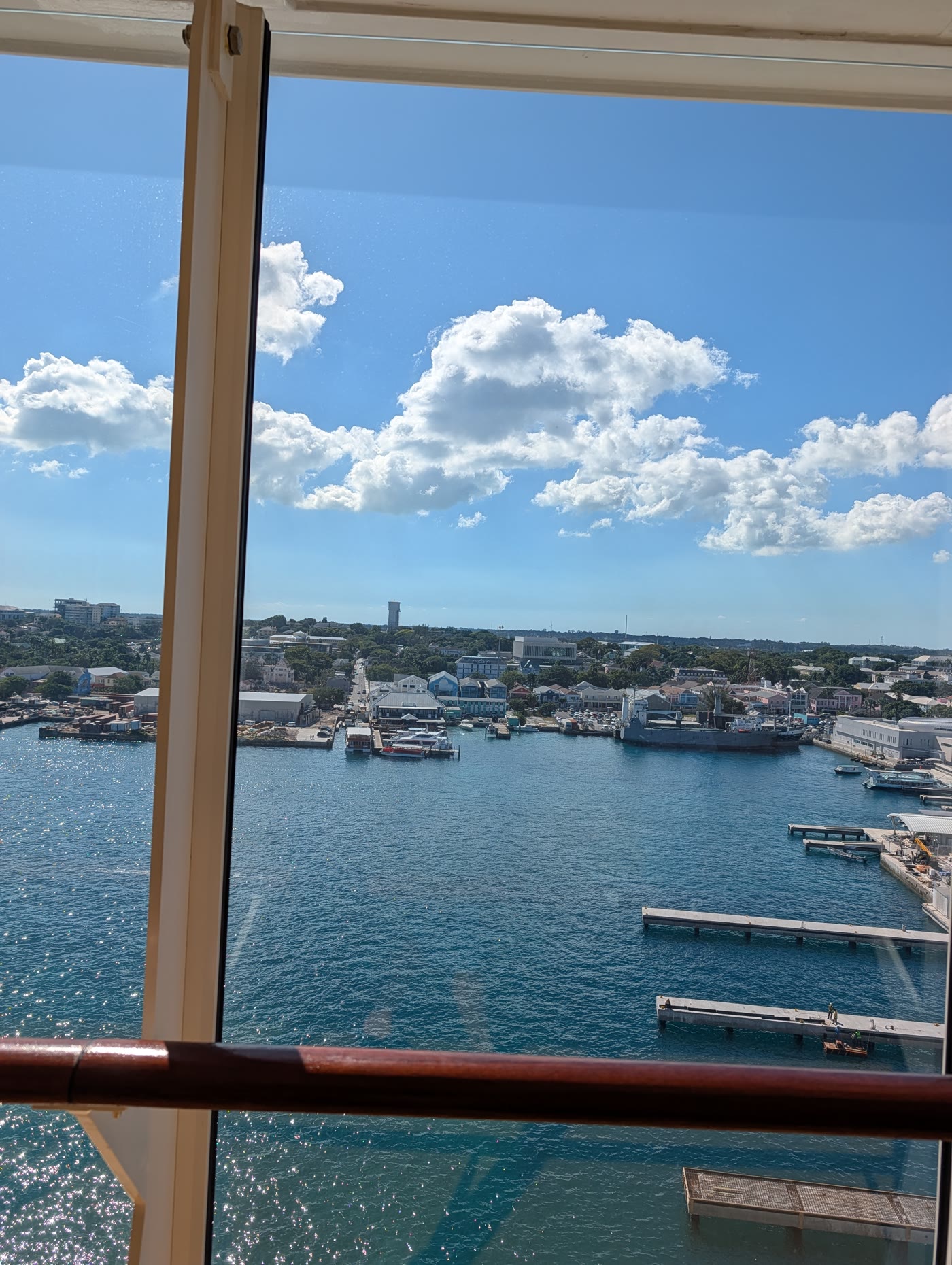 Pulling into port from Harmony of the Seas