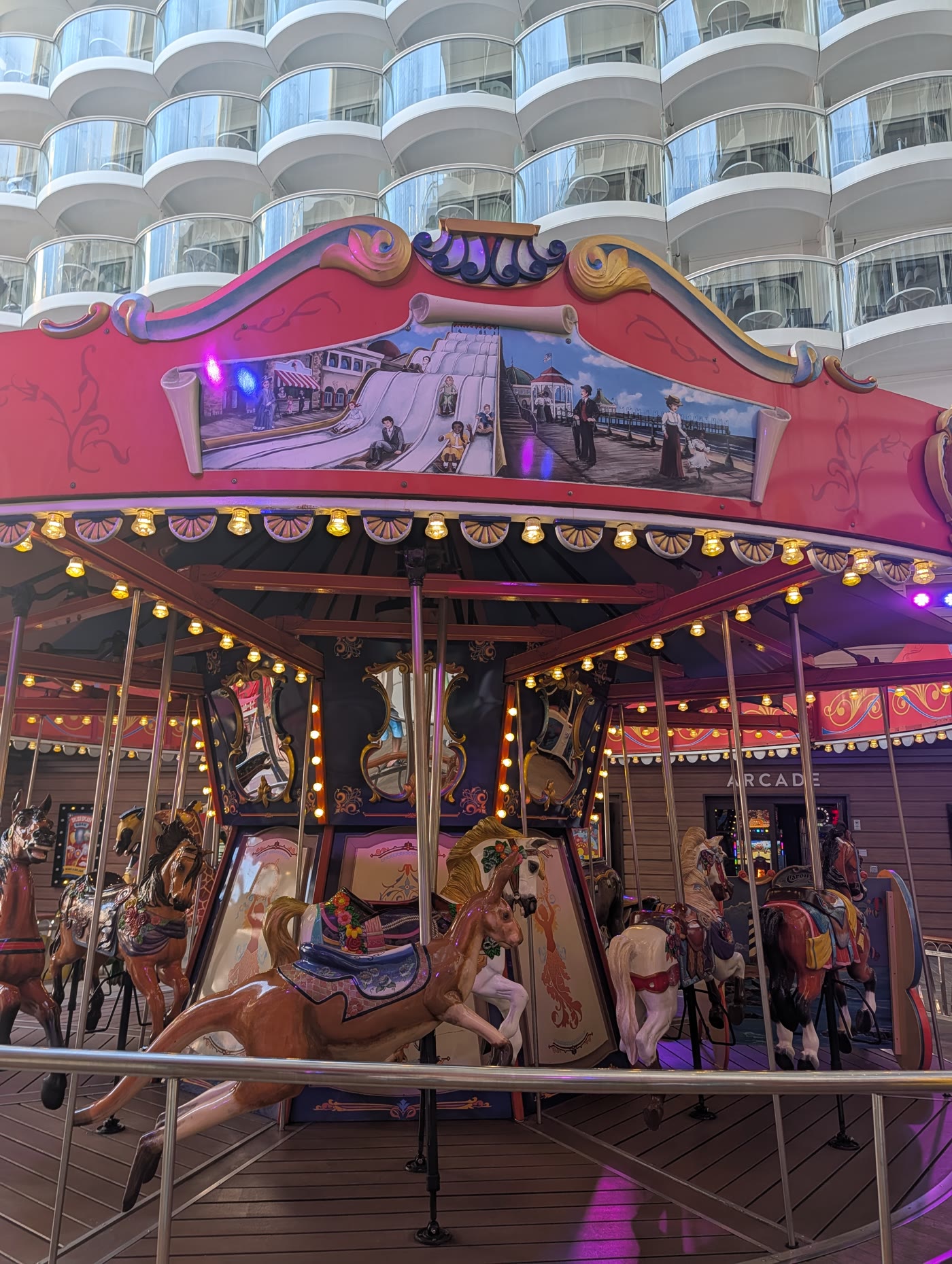The Boardwalk carousel on Harmony of the Seas