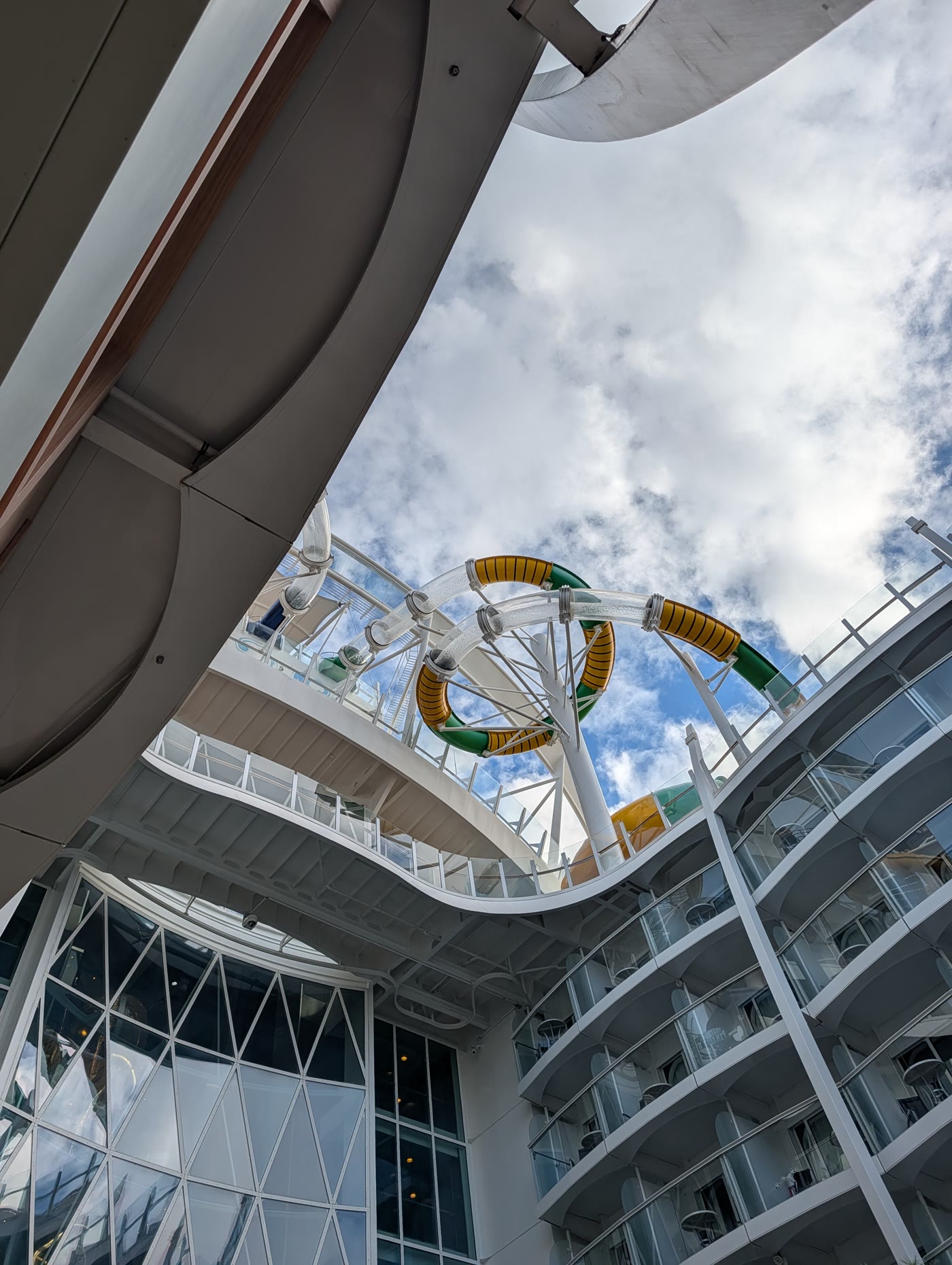 Harmony of the Seas towering ship structure
