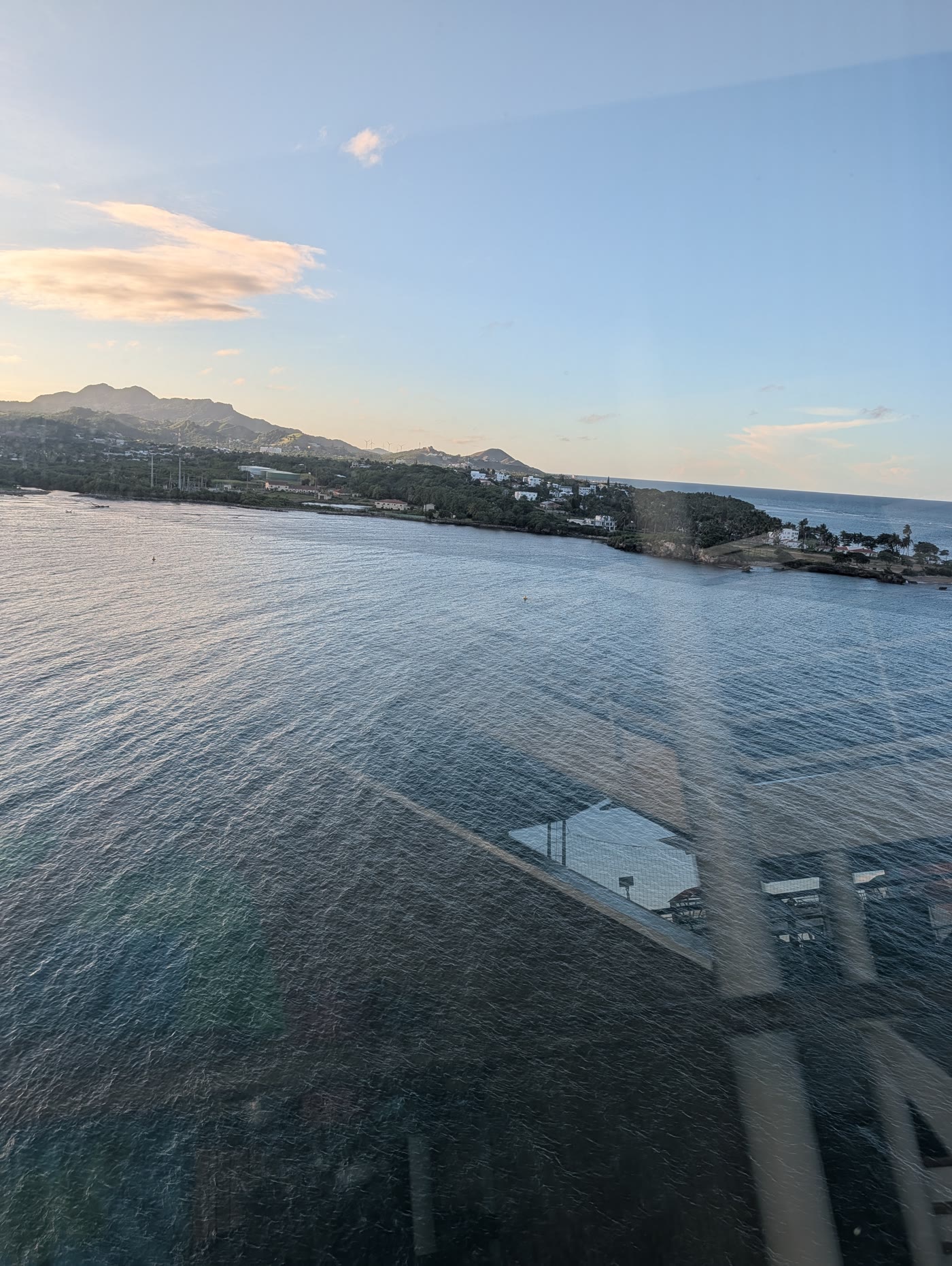 Mountains over the bay in the Dominican Republic