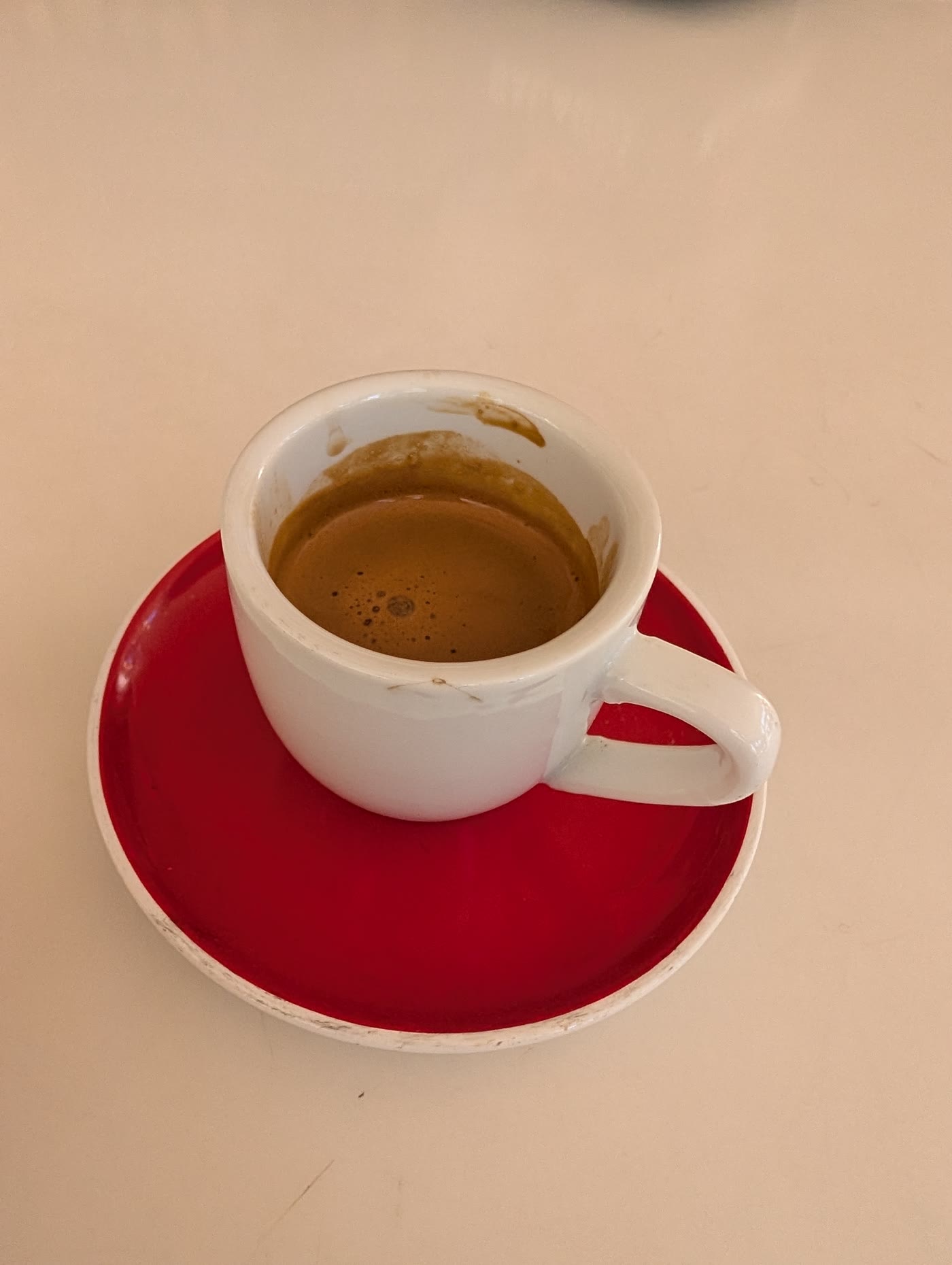 Morning espresso onboard Harmony of the Seas